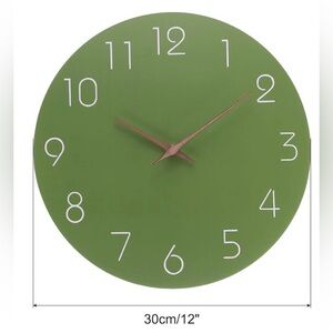 NEW PATIKIL 12 Inch Wall Clock, Quartz Battery Operated Silent Non-Ticking Round